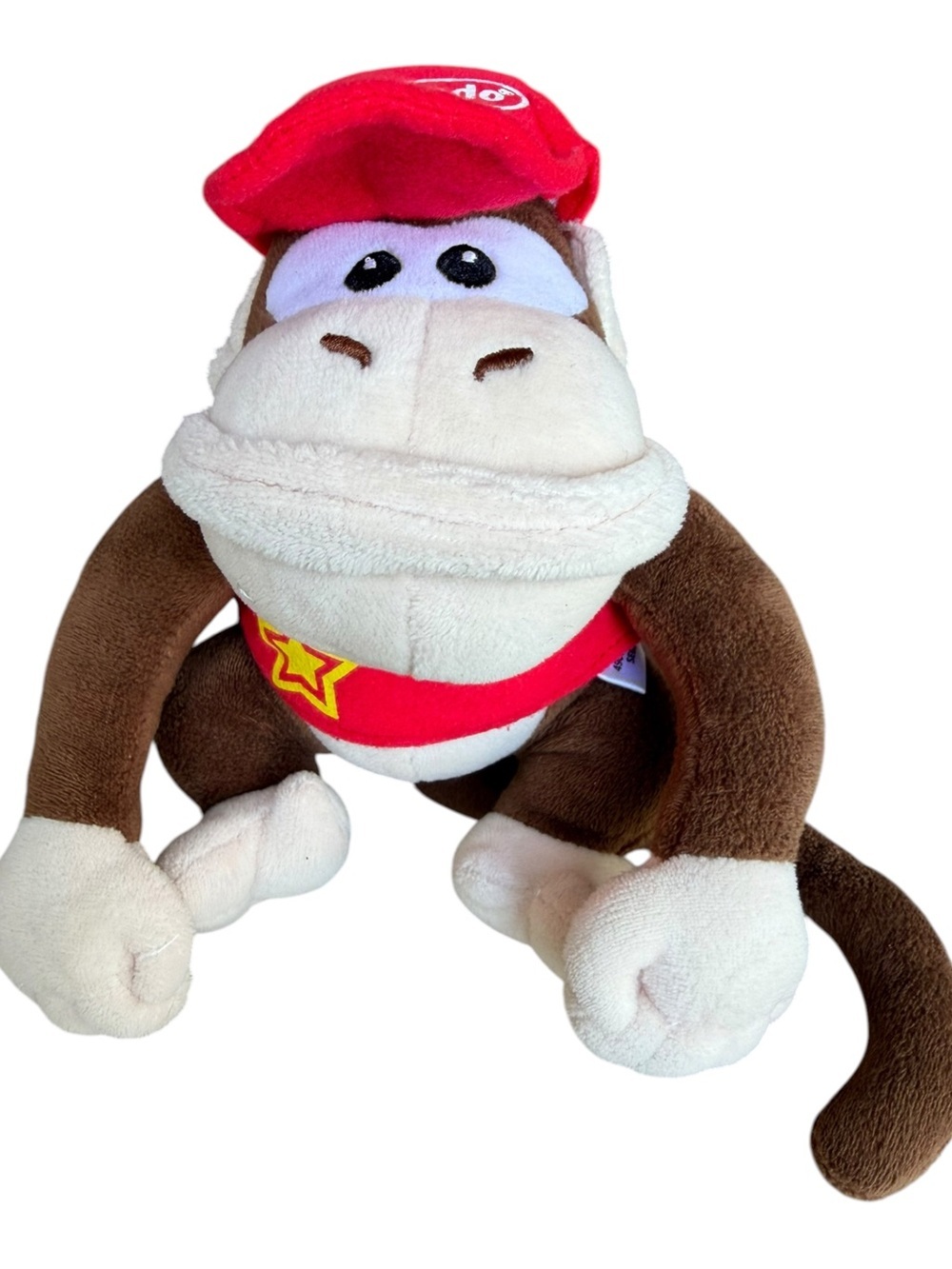 VTG 90s Diddy Kong Sanei Sugoi Jump Nintendo N64 Japan Arcade Prize Plush Toy 8"